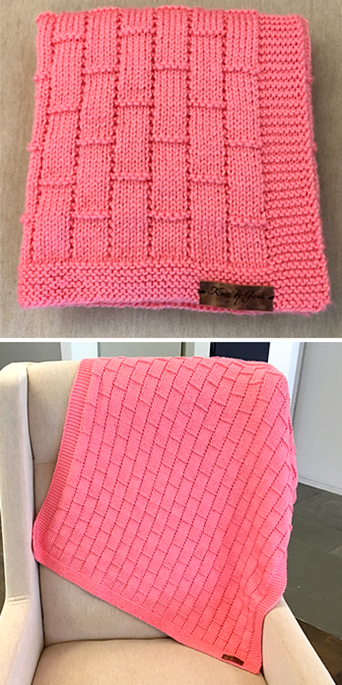 Brick Work Baby Blanket - Free Pattern 