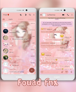 Pink Girl Theme For YOWhatsApp & Fouad WhatsApp By Ave fénix