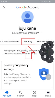 cara mengganti password gmail dari hp