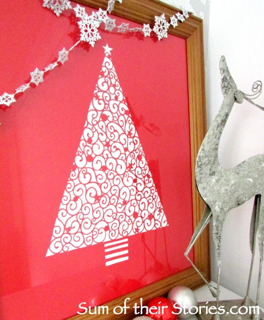 Papercut Christmas Tree Picture