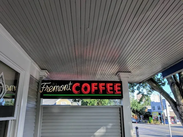 Fremont Coffee Company Sign in Seattle
