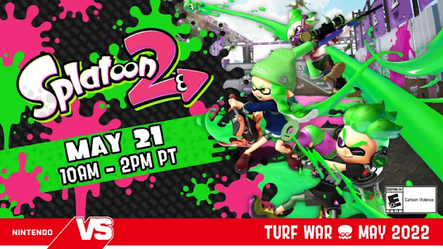 Splatoon 2 Turf War May 2022 banner