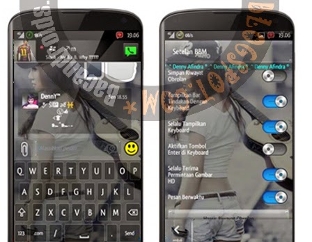 Download BBM Mod Versi 2.6.0.30 New Transparan EnterKey/SendKey