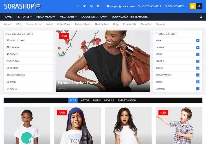SoraShop Blogger Template | Free Blogger Templates 2021