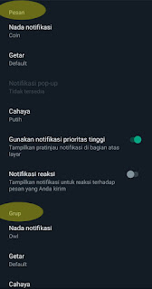 Cara mengganti nada notifikasi WA