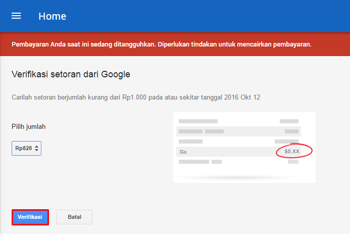 Mengatasi Pembayaran Google Adsense Ditangguhkan