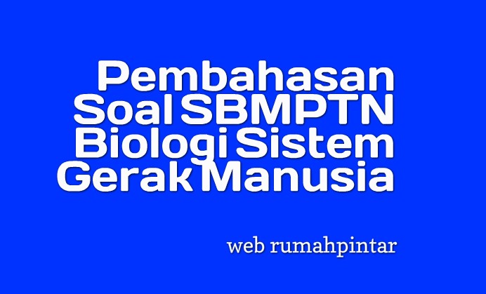 Pembahasan Soal SBMPTN Biologi Sistem Gerak Manusia Web 