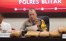  Polres Blitar Berhasil Amankan Pengedar Ganja Kering dan dobel L