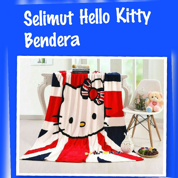 Selimut Hello Kitty Murah Grosir Ecer Bendera