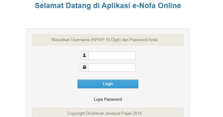 Cara Meminta Nomor Seri Faktur Pajak (NSFP) Online melalui e-Nofa