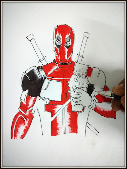 How to Draw Deadpool Easy Step by Step Drawing lesson - ProArt By Satyam
