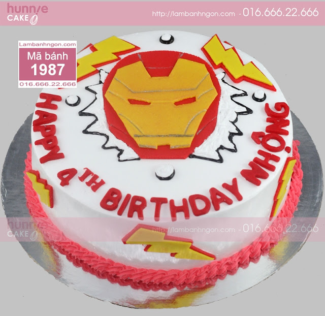 Bánh sinh nhật Iron Man - Người sắt