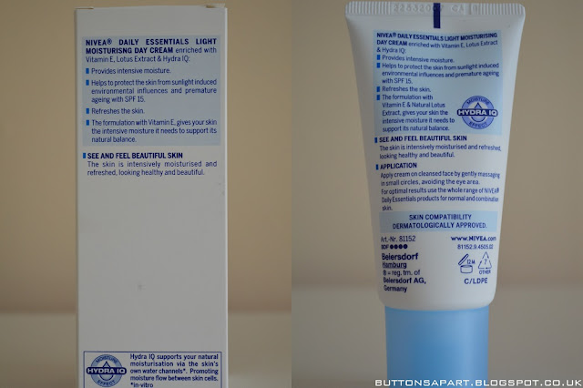 a picture of nivea daily essentials light moisturising day cream for normal & combination skin