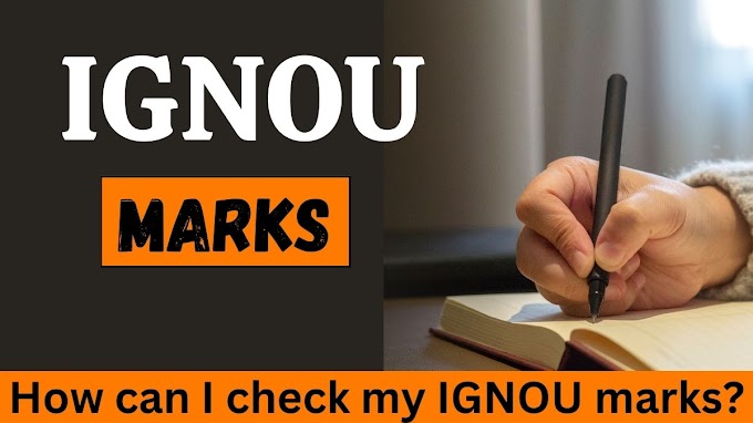 How can I check my IGNOU marks?