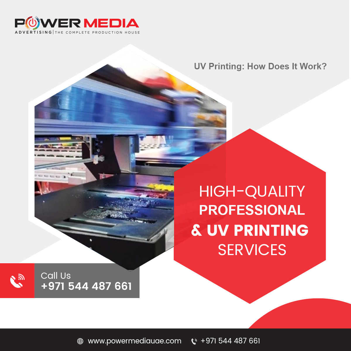 UV printing services in Dubai