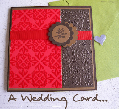  Write Wedding Card on In A Couple Of Weeks  And This Is A Card I Made For Her Wedding