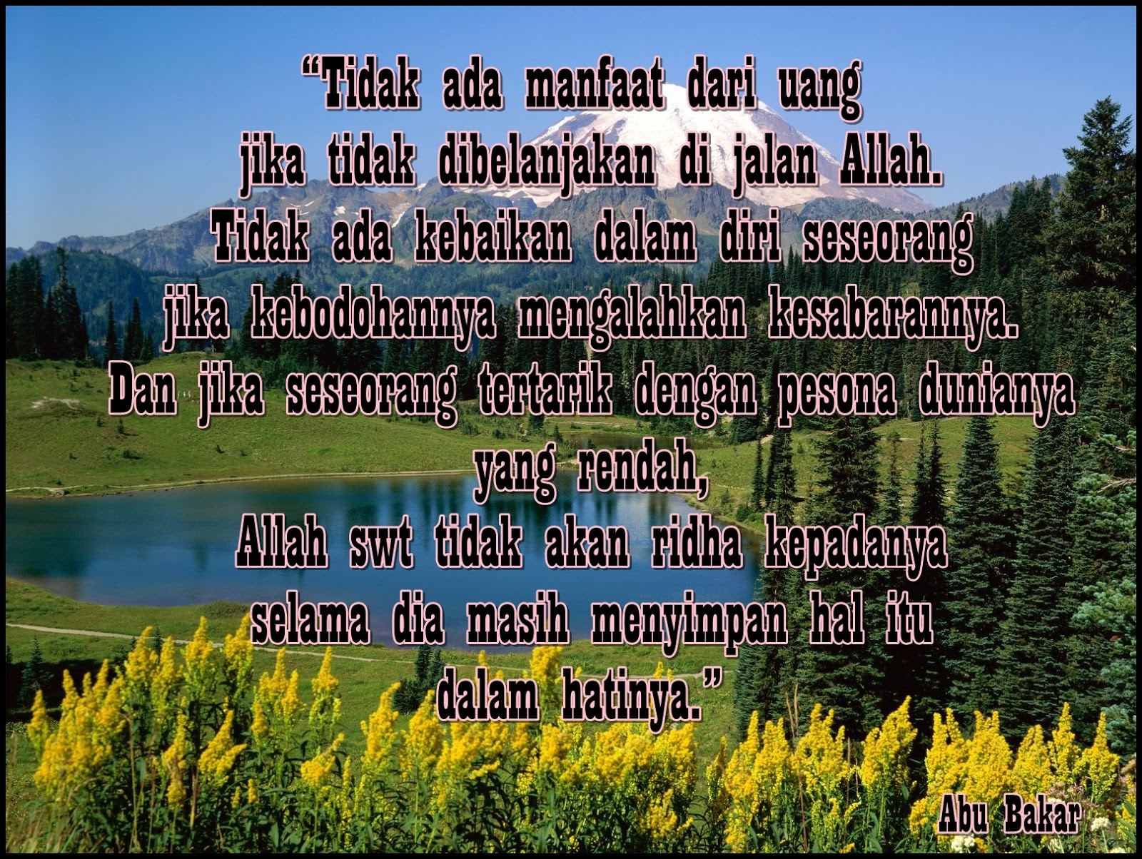 KATA - KATA MUTIARA (BIJAK) ABU BAKAR  JDSK