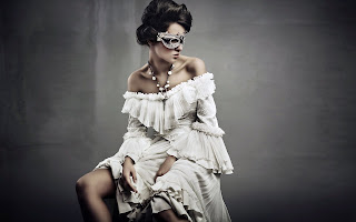 Girl Gown Mask Beautiful HD Wallpaper
