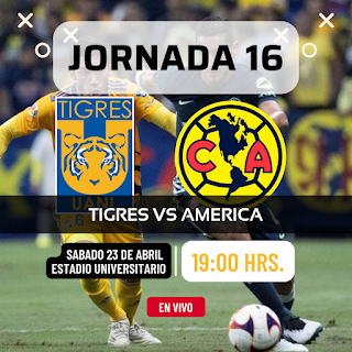 Donde ver Tigres vs América donde ver en vivo por internet Jornada 16 Clausura 2022