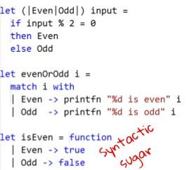 active patterns in F# code