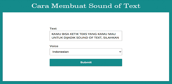 Cara Membuat Trend Sound Of Text WhatsApp