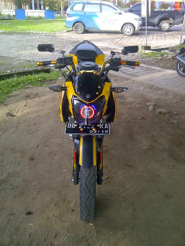 Modifikasi Yamaha Vixion Simpel Elegan Depan title=