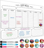 Dry Erase Weekly Calendar, Weekly Dry Erase Board