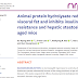 Hidrolisado de proteína animal reduz a gordura visceral e inibe a resistência à insulina e a esteatose hepática em camundongos idosos