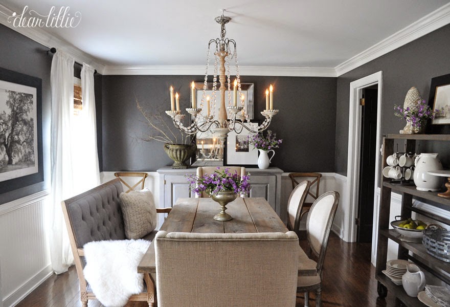 Dear Lillie: Kendall Charcoal in our Dining Room  Kendall Charcoal in our Dining Room