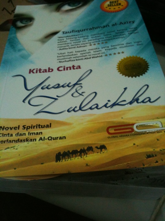 Resensi Novel: Kitab Cinta Yusuf Zulaikha - Taufiqurrahman 