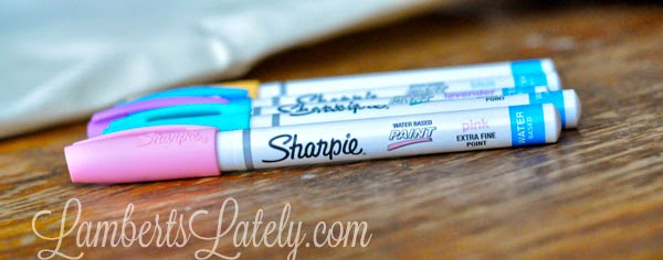 Very simple outdoor craft made with Sharpie Paint Markers