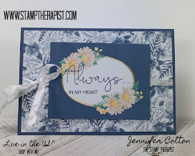 This card uses Stampin' Up!'s Flowers for Every Season Memories & More Card Pack and Cards & Envelopes along with the Field of Flowers Stamp Set.  Supplies & Video on the blog (click the pic to go there).  #StampTherapist #StampinUp