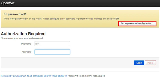 go to password confirmation