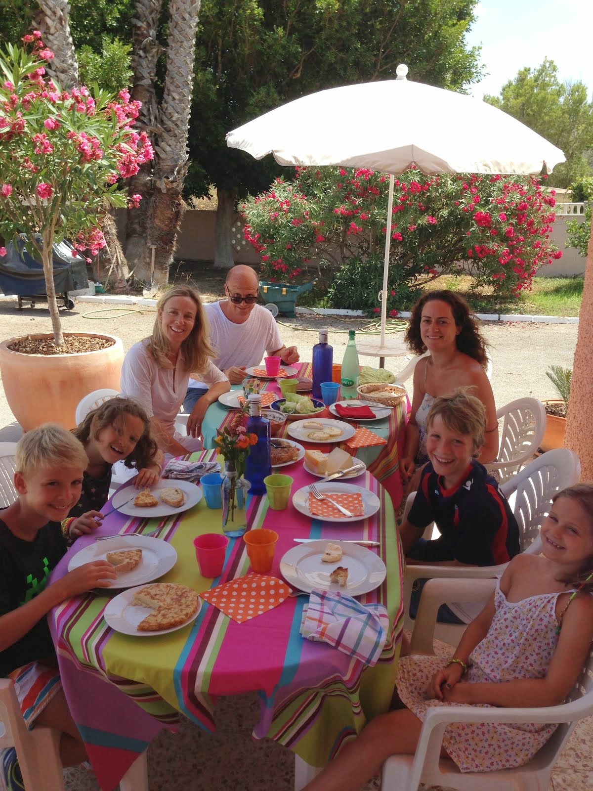 Lunch with Stefane and others in Alicante house