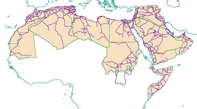 قاعدة بيانات مكانية كاملة للوطن العربي شيب فايل الوطن العربي كاملا Shapefile