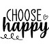 Choose Happy Free PNG Design