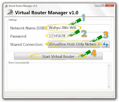 Virtual Router Manager Jadikan laptop sebagai hotspot