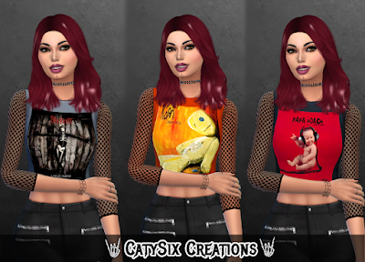 Sims 4 CC | CatySix Rock/HeavyMetal/Gothic CC