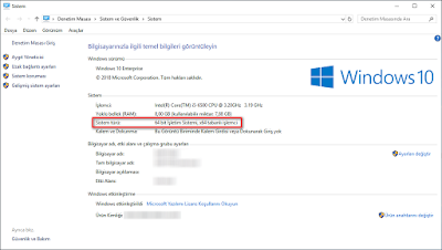 Bilgisayarınızdaki İşlemci Kaç Bit i Destekliyor