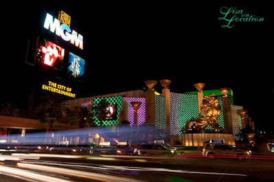 Las Vegas Nevada, MGM Grand at night, New Braunfels photographer