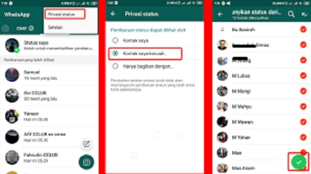  WhatsApp mempunyai salah satu fitur yang mirip dengan fitur di Instagran dan Facebook yai Cara Privasi Status WA 2022