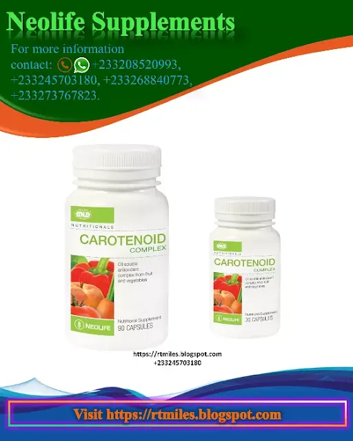 Neolife (GNLD) Carotenoid Complex support the body's response to oxidative stress.
