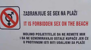 no sex on beach Can't Get Any Ideas Dubrovnik Croatia sign