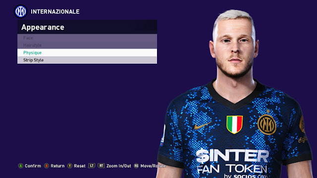 Faces Federico Dimarco For eFootball PES 2021