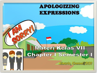 Materi Video Pembelajaran Apologizing expressions, Apology, COVID-10, Coronavirus, daring online