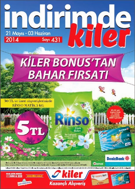 Kiler 21 Mayıs 2014 Yeni İndirimde Kataloğu