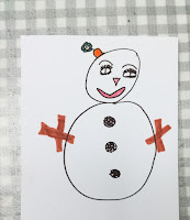Cadre en carton dessin enfant cadre en carton dessin bonhomme de neige cadre carton enfant cadre carton dessin hiver cadeau