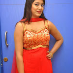 Kavya Kumari Photo Gallery in Red Dress at Hrudaya Kaleyam Trailer Launch