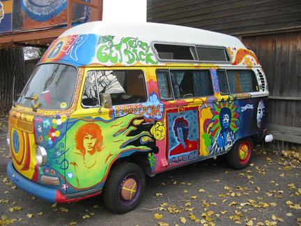 Or a Trippy Hippie Bus john lennons rolsroyce trippy hippie bus
