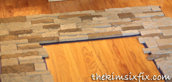 Laying out stone pattern